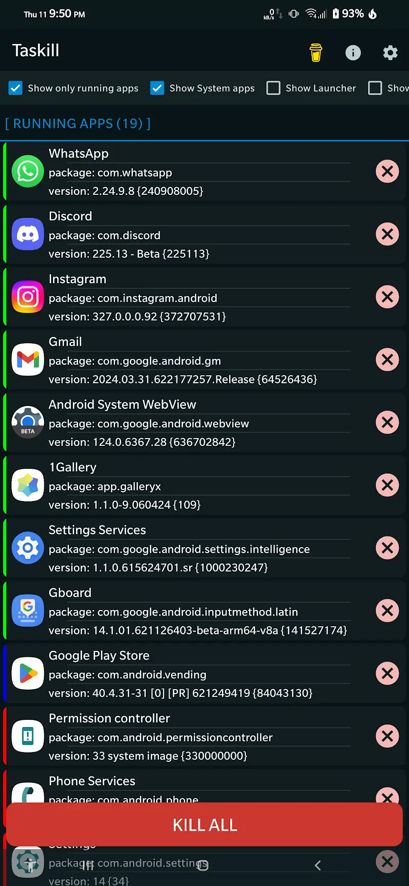 [root] Taskill